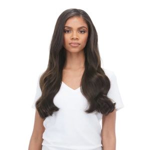 BELLAMI piccolina 120g dark brown 18 inch extensions. Silk seamless clip ins.